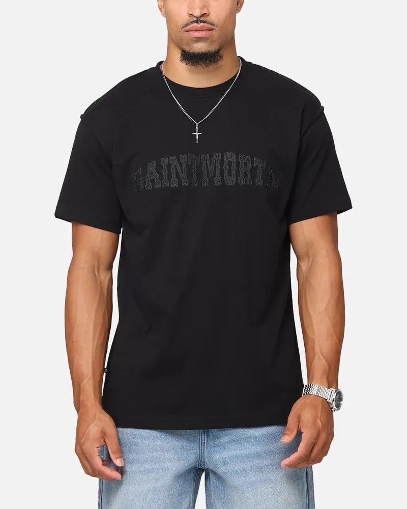Saint Morta Oklahoma Xweave Lafayette T-Shirt Black/Black 1