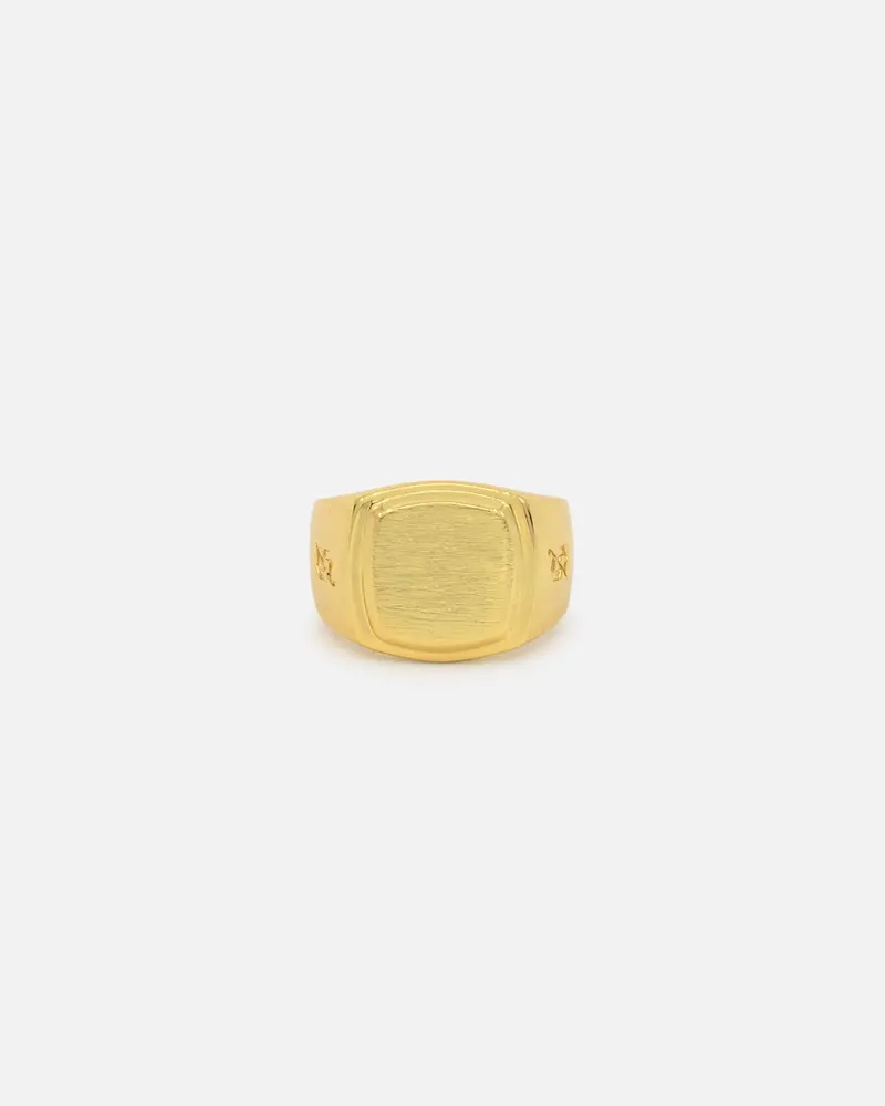 Saint Morta Orlando Signet Ring Gold 1