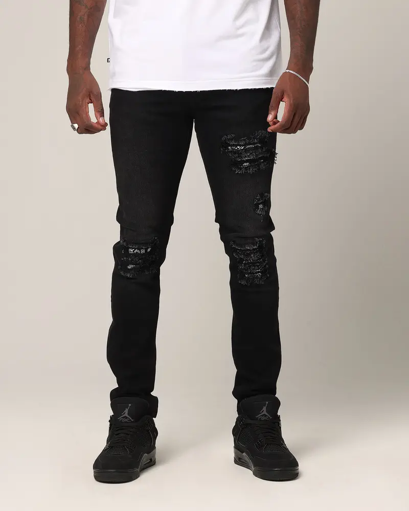 Saint Morta Paisley Summum Jeans Black Shadow 1
