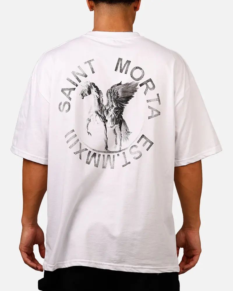 Saint Morta Pegasus Drop T-Shirt White 1