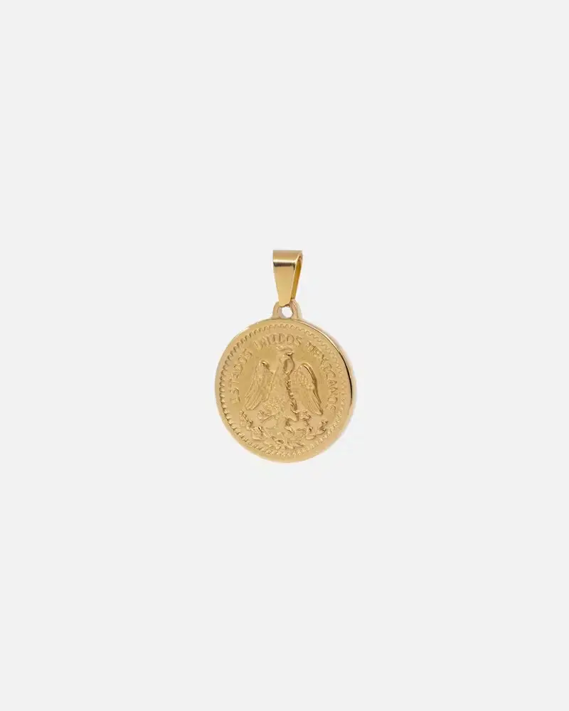 Saint Morta Pesos Pendant Gold 1
