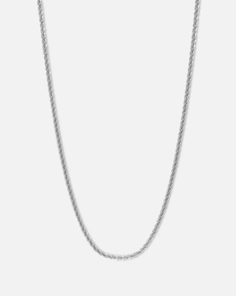 Saint Morta Popcorn Chain White Gold 1