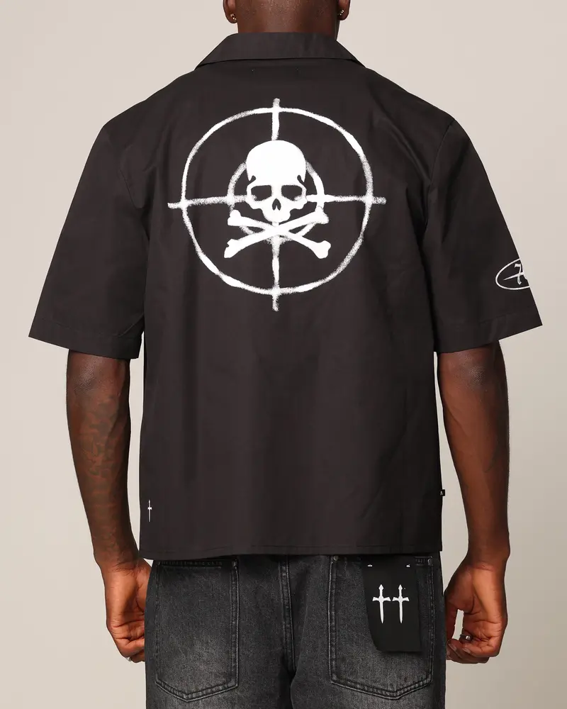 Saint Morta Post Humanous Short Sleeve T-Shirt Black/White 1