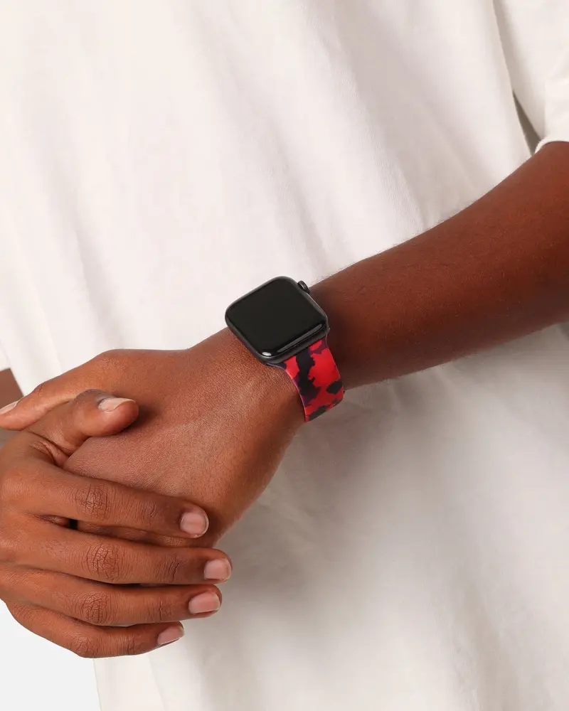 Saint Morta Printed Silicone Band M002 Red Camo 1