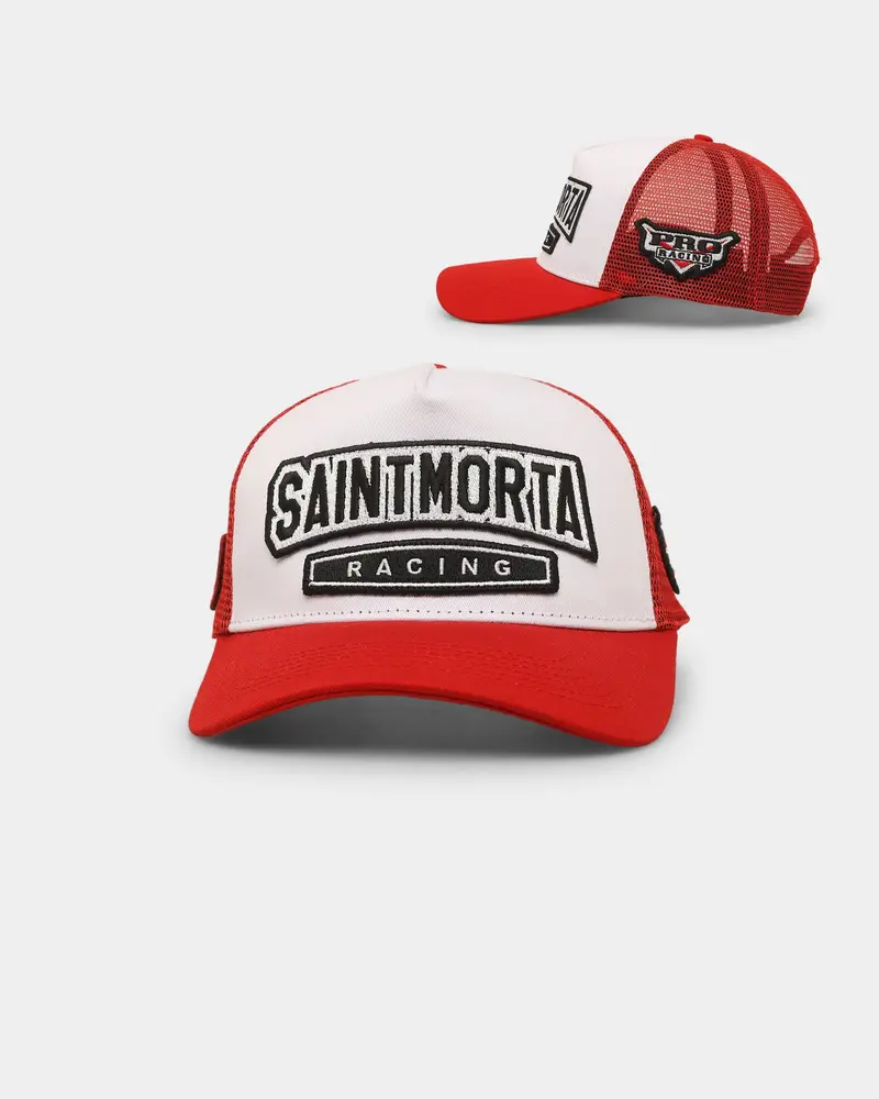Saint Morta Pro Racing Trucker Cap Snapback Red/White 1