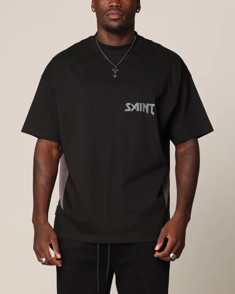Saint Morta Rage Boxy T-Shirt Black/Grey 1