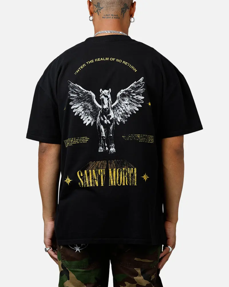 Saint Morta Realm Of Return Boxy T-Shirt Black 1