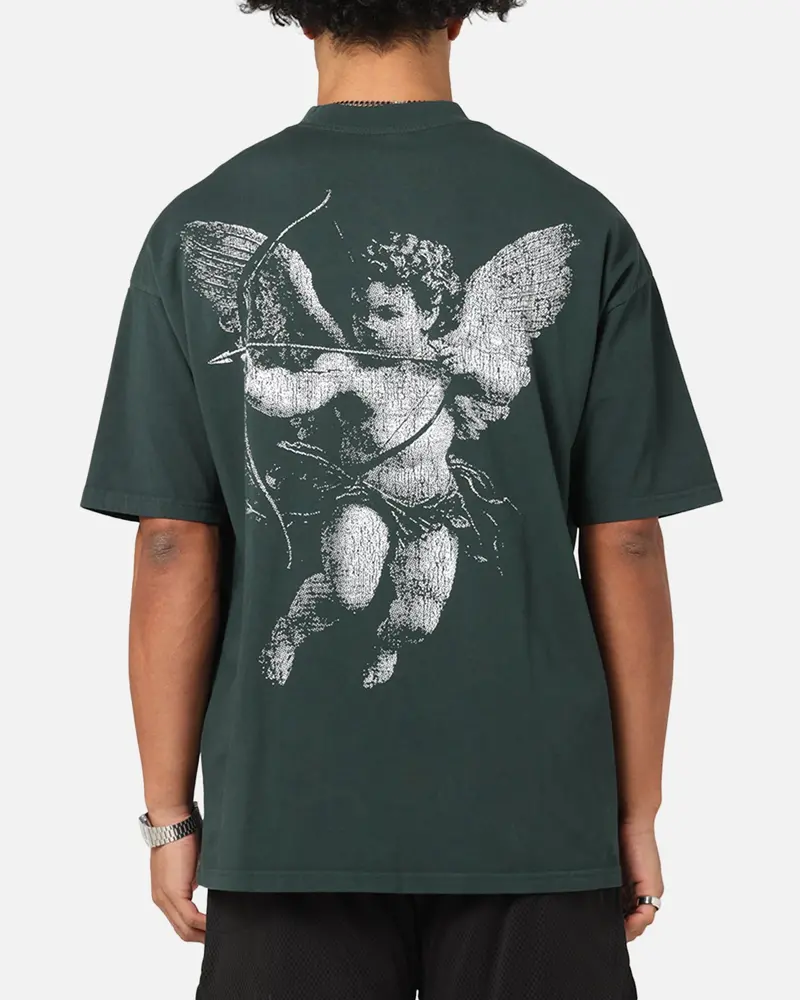 Saint Morta Redemption Mock Neck T-Shirt Green 1