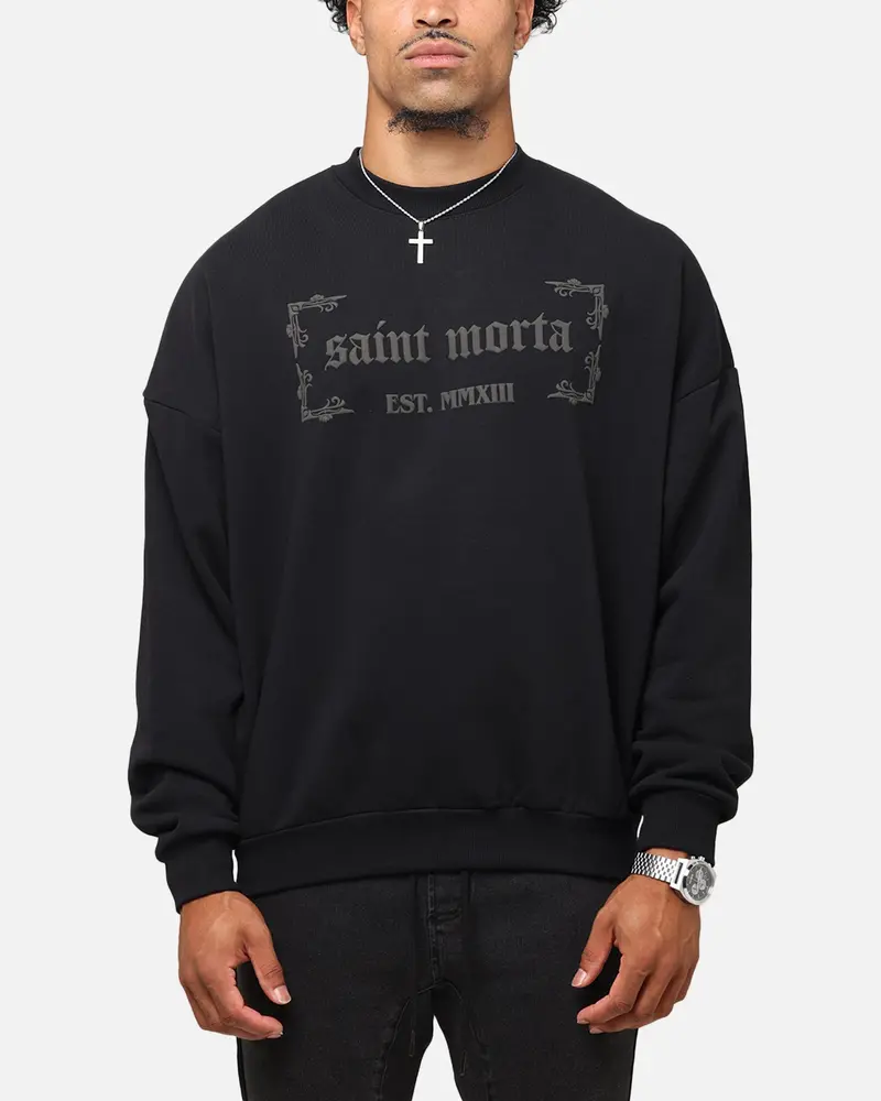 Saint Morta Repentant Heart Crewneck Black 1