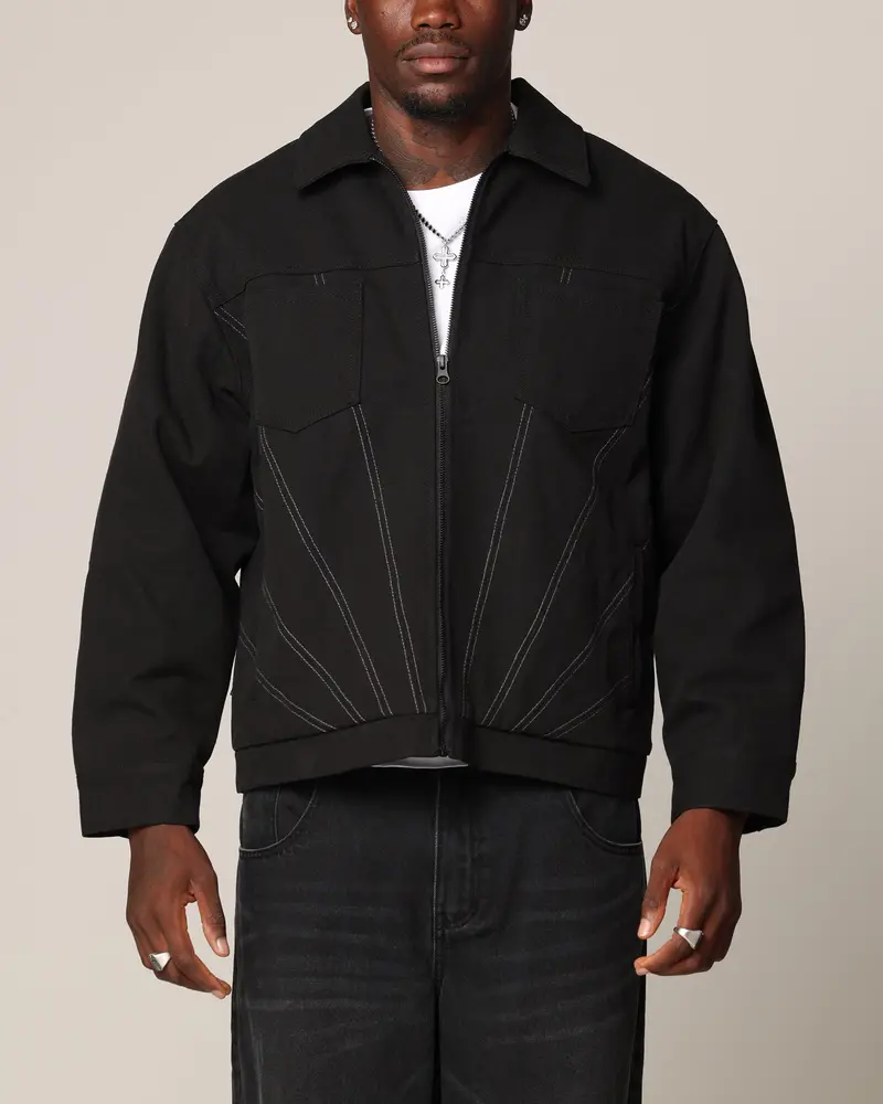 Saint Morta Rising Sun Work Jacket Black 1