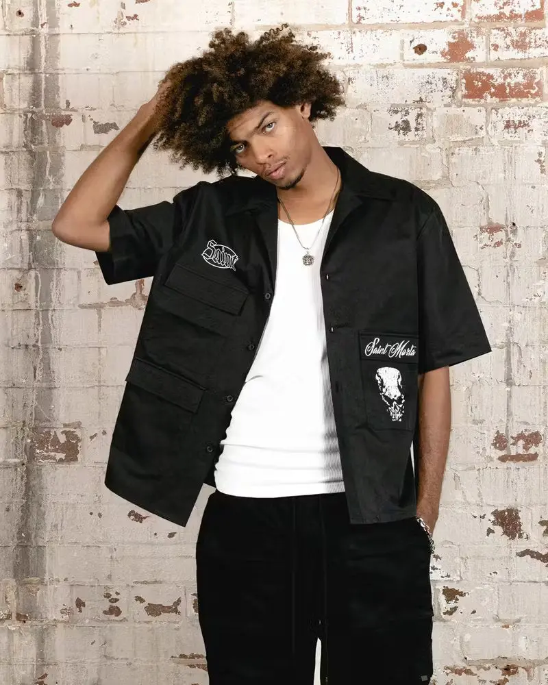 Saint Morta Roadhouse Short Sleeve Shirt Black 1