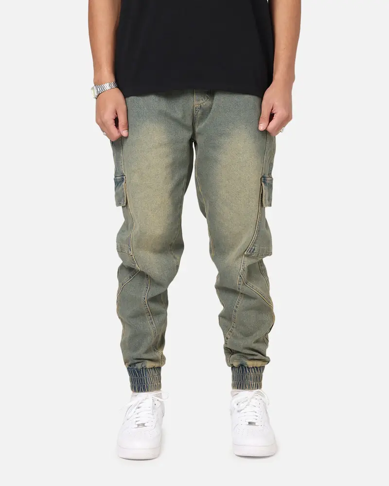 Saint Morta Rodeo Denim Joggers Dirty Blue 1