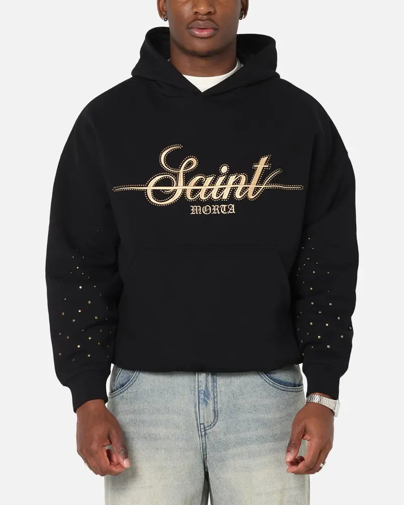 Saint Morta Rodeo Drive Boxy Hoodie Black 1