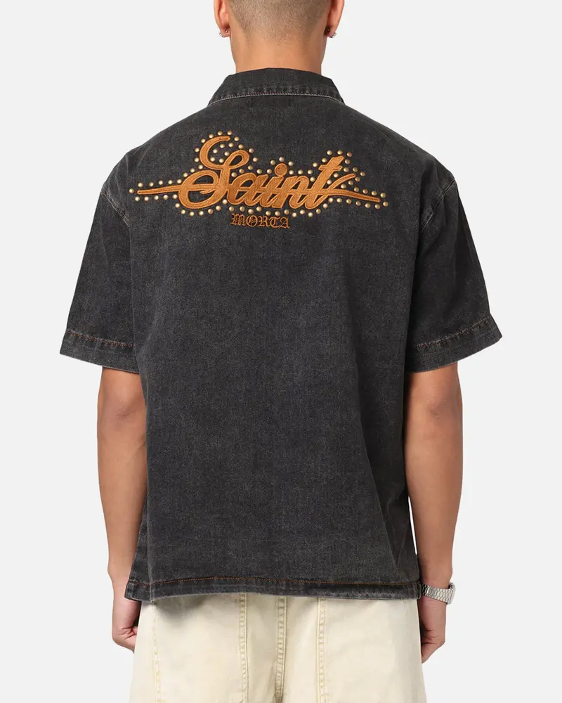 Saint Morta Rodeo Drive Button Up Shirt Black 1