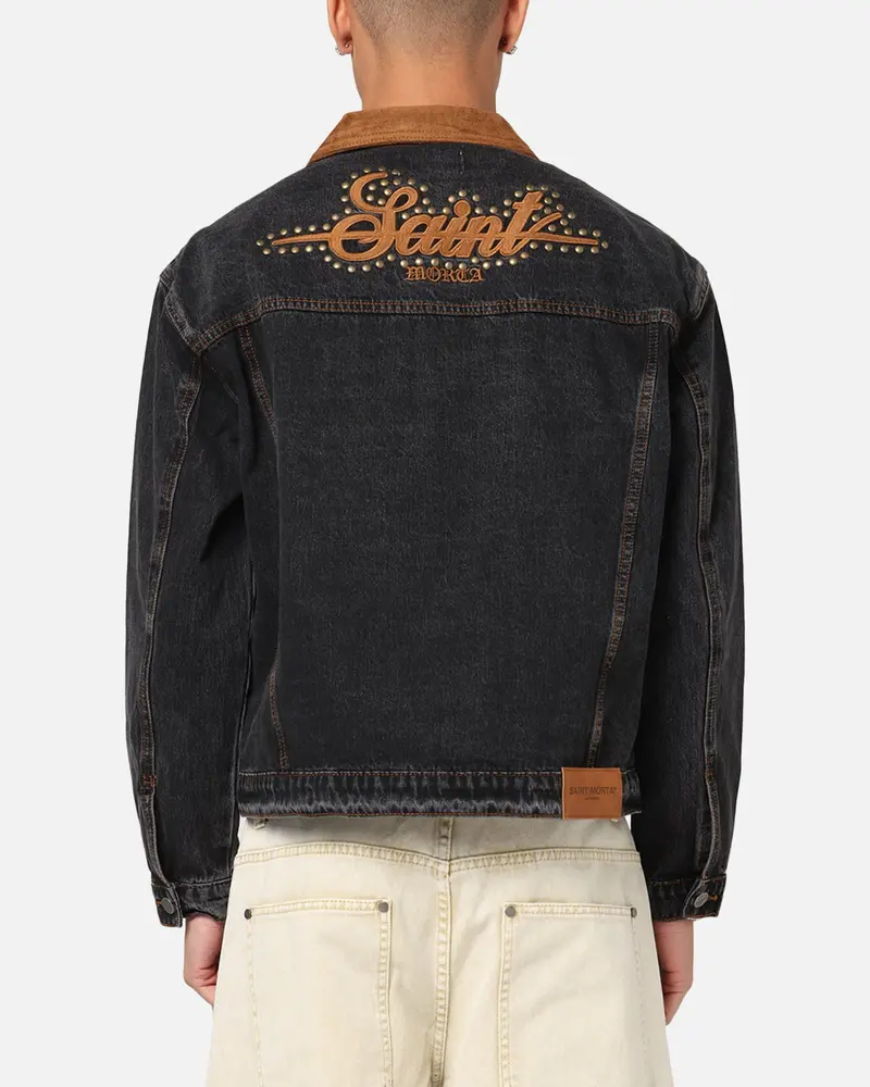 Saint Morta Rodeo Drive Denim Jacket Black Shadow 1