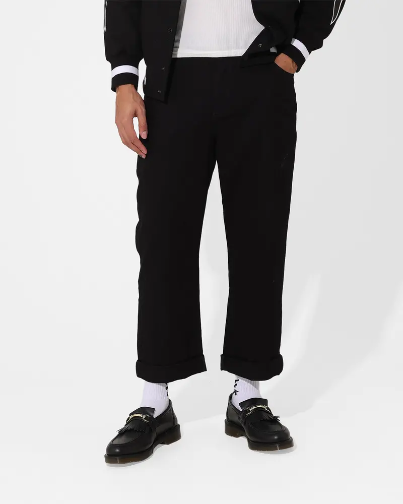 Saint Morta Rolled Hem Jeans Black 1