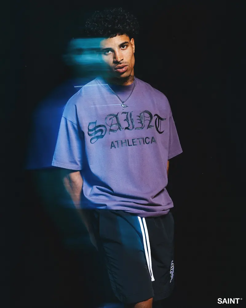 Saint Morta Saint Athletica Boxy T-Shirt Purple 1