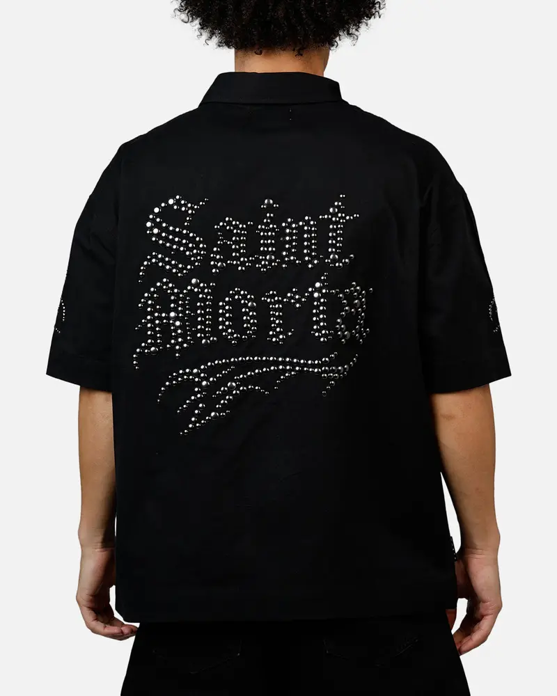Saint Morta Sanctified Button Up Shirt Black 1