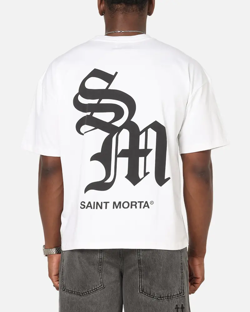 Saint Morta Shadow Mark T-Shirt White 1