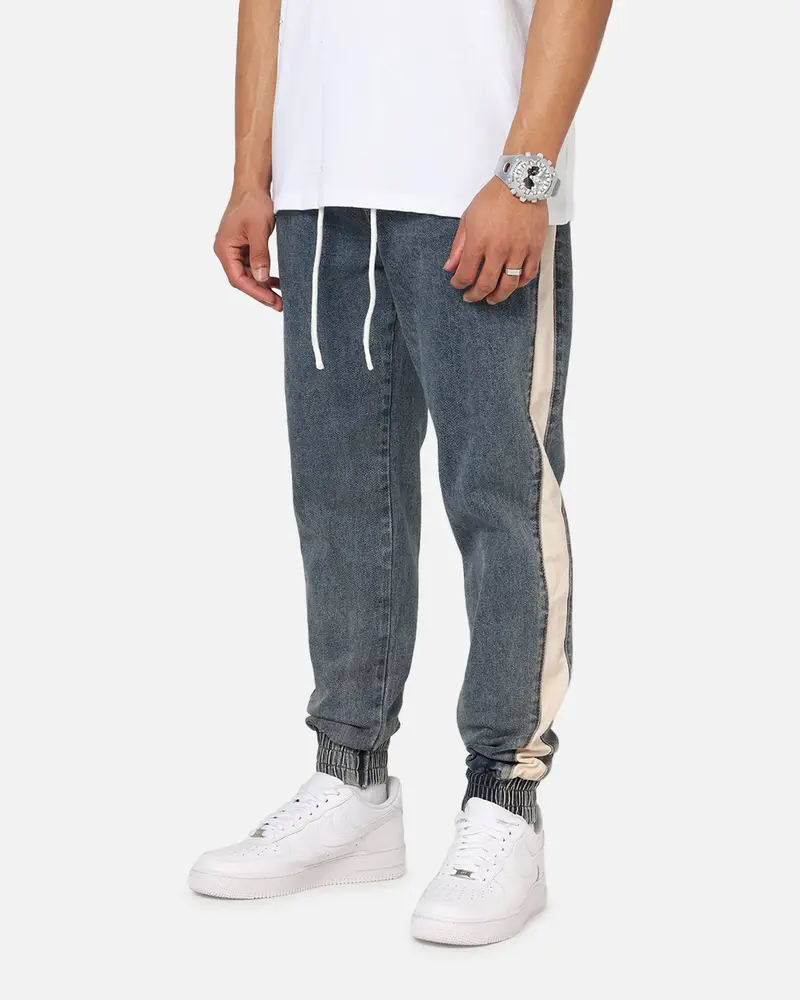 Saint Morta Sidewinder Denim Joggers Dirty Denim 1