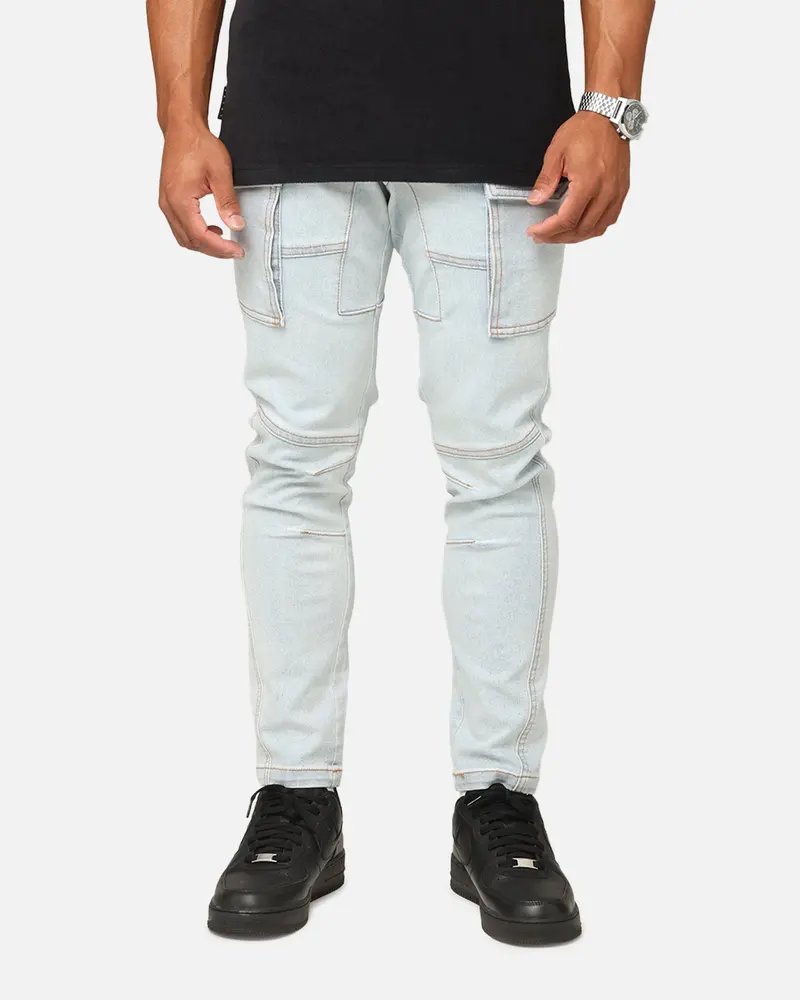 Saint Morta Skinny Cargo Jeans Vintage Blue 1
