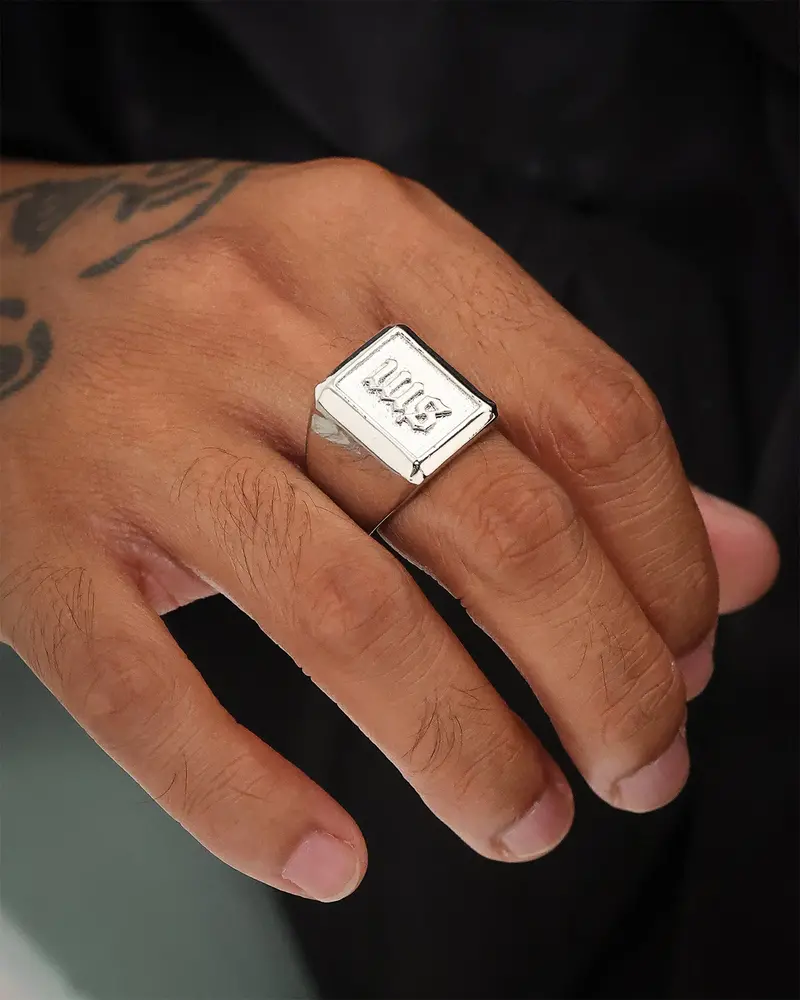 Saint Morta Sm Signature Ring White Gold 1
