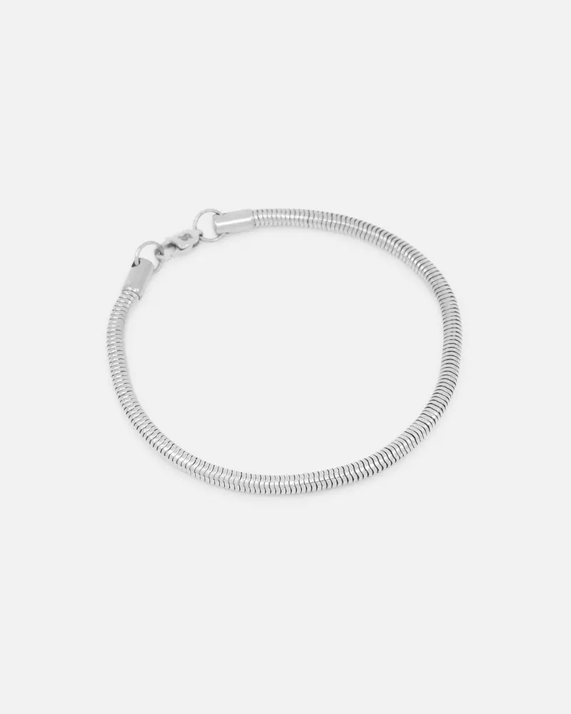 Saint Morta Snake Chain Bracelet White Gold 1