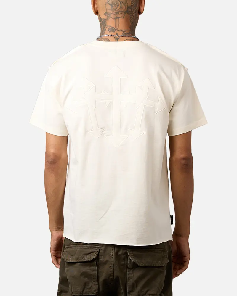 Saint Morta Sorrows Cut T-Shirt Off White 1
