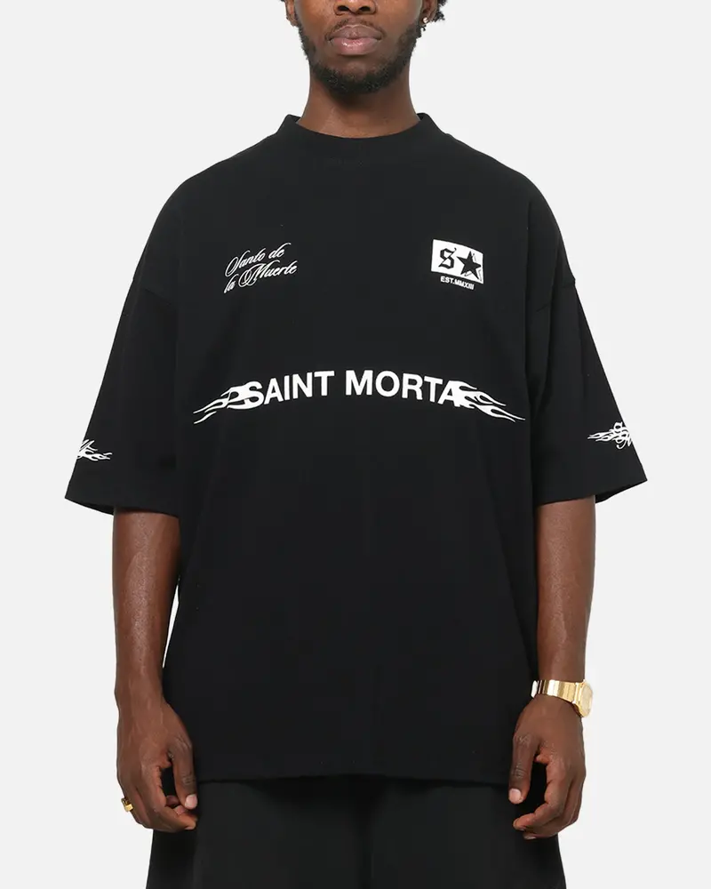 Saint Morta Speed Racing Boxy T-Shirt Black 1