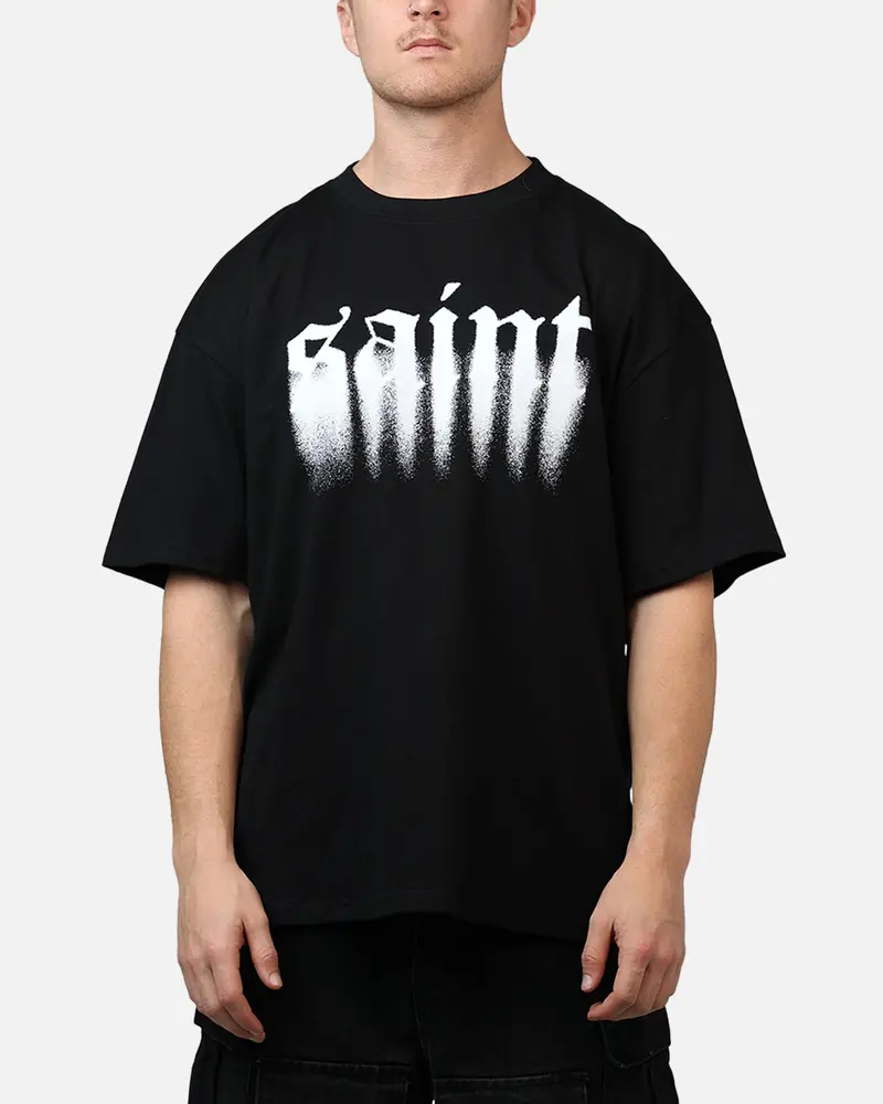 Saint Morta Spray T-Shirt Black 1