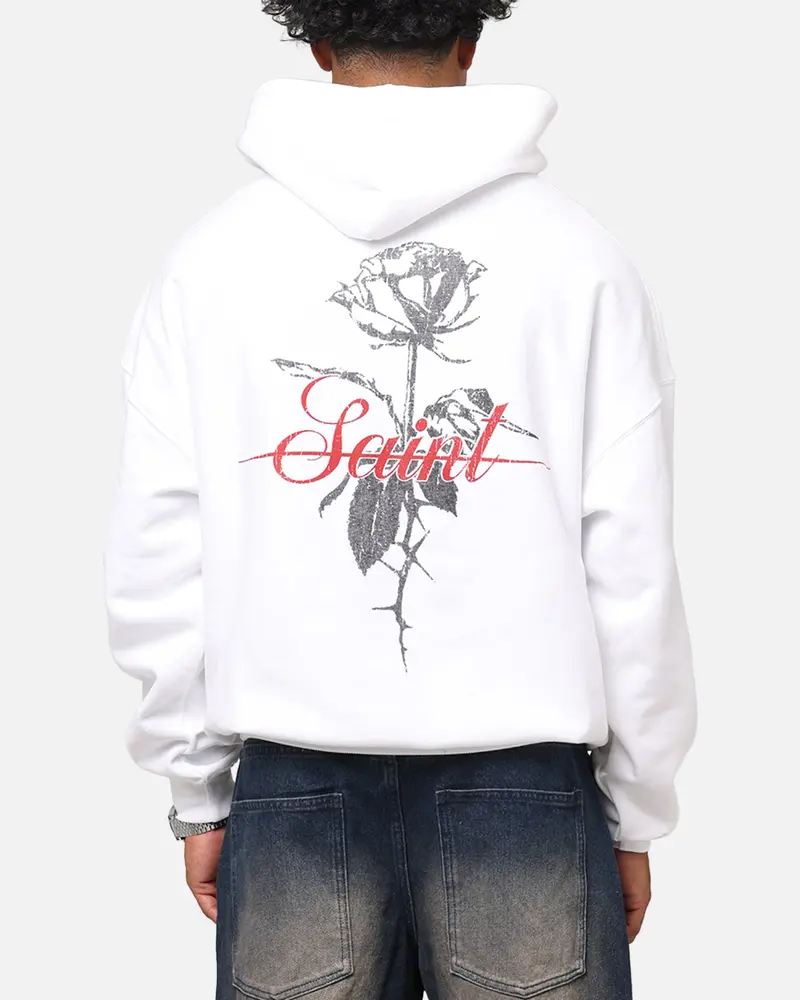 Saint Morta St Valentines Boxy Hoodie White 1