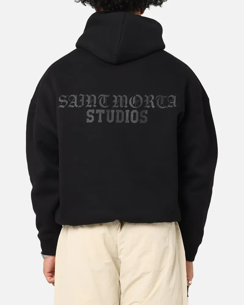 Saint Morta Studios Boxy Hoodie Black 1