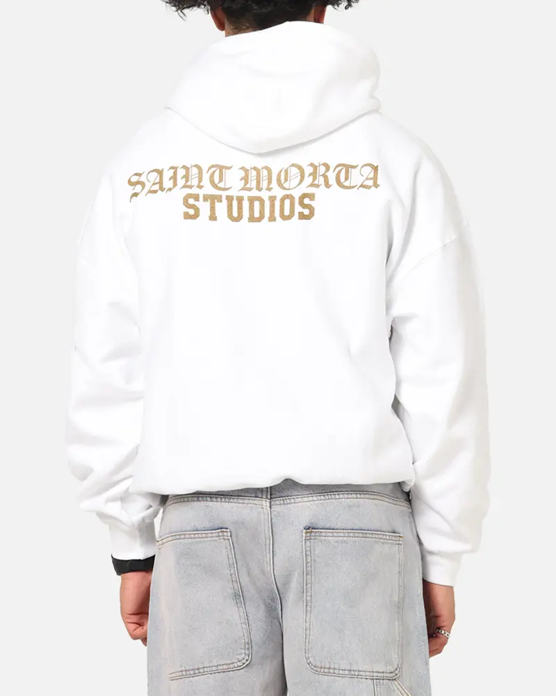 Saint Morta Studios Boxy Hoodie White 1