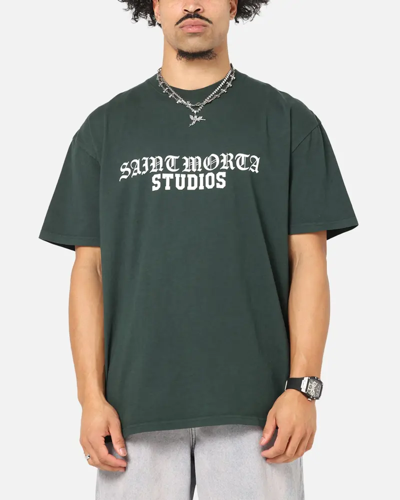 Saint Morta Studios Boxy T-Shirt Green 1