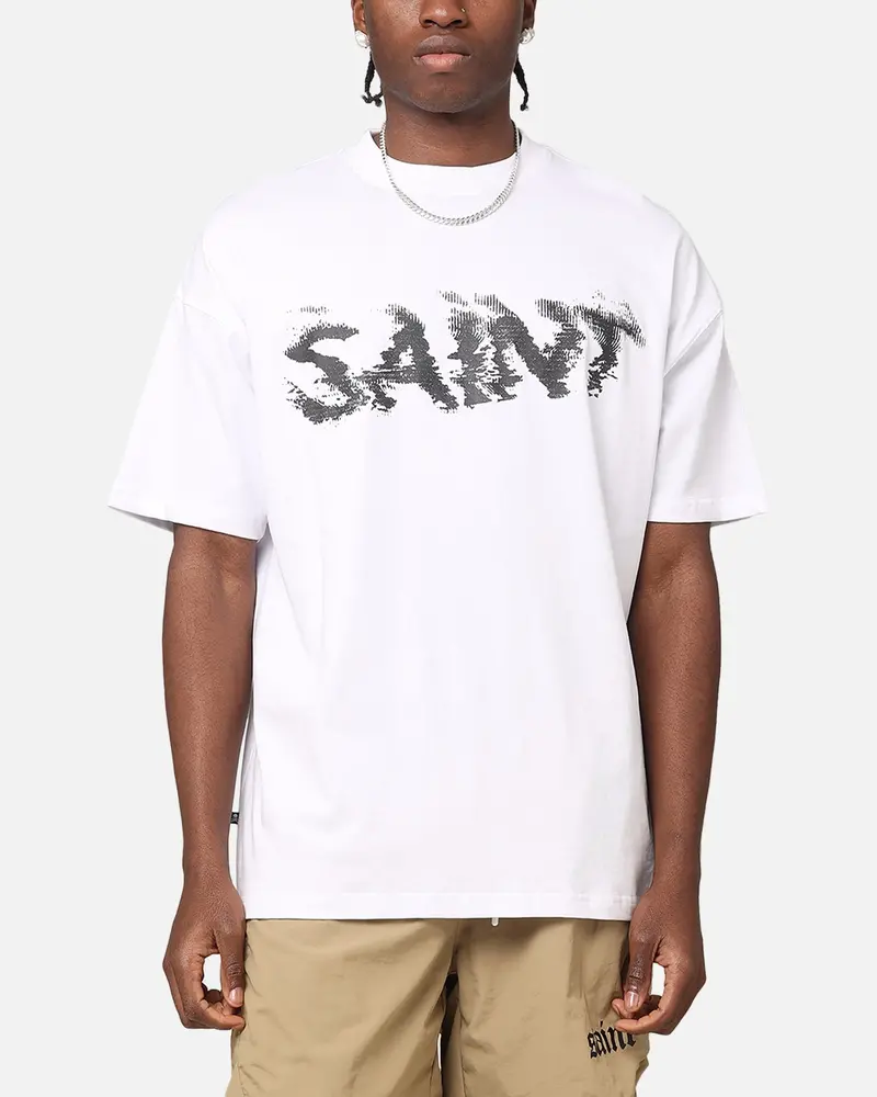 Saint Morta System Overload Boxy T-Shirt White/Black 1
