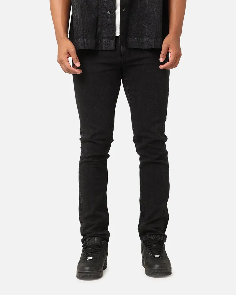 Saint Morta Tapered Denim Jeans Washed Black 1
