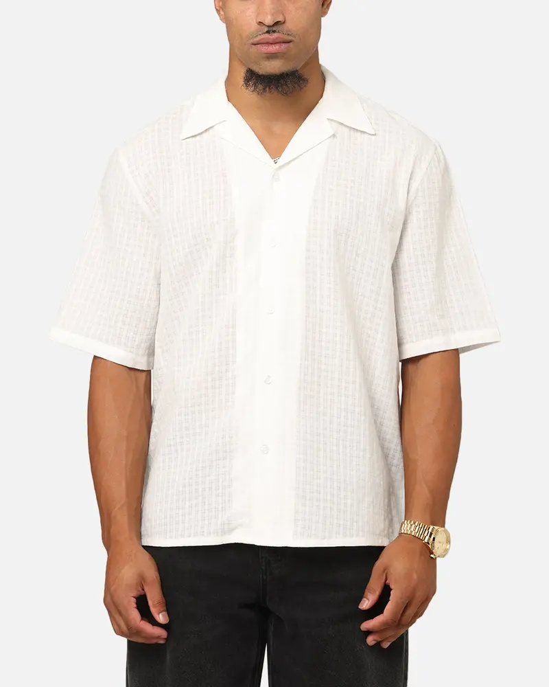 Saint Morta Textured Short Sleeve Shirt White 1