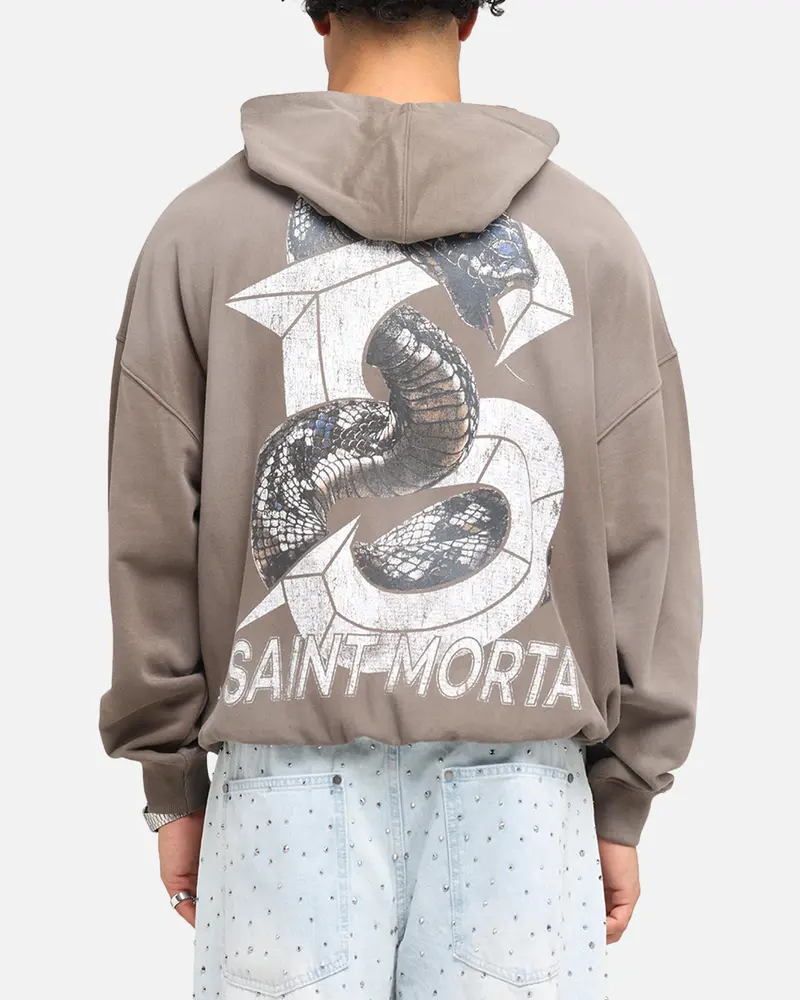 Saint Morta Venom Boxy Hoodie Sunfade Brown 1