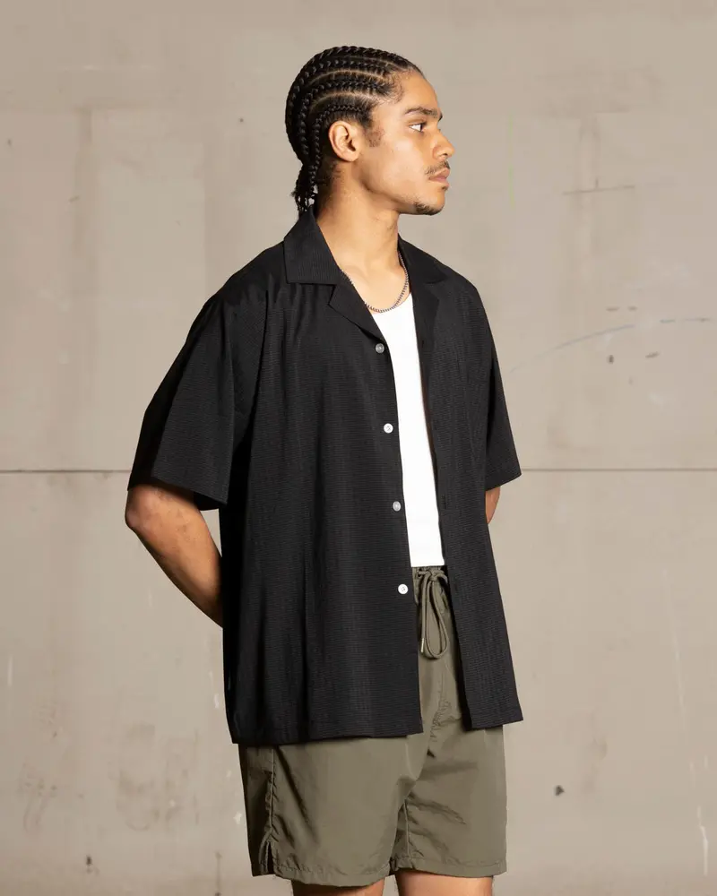 Saint Morta Villa Short Sleeve Shirt Black 1