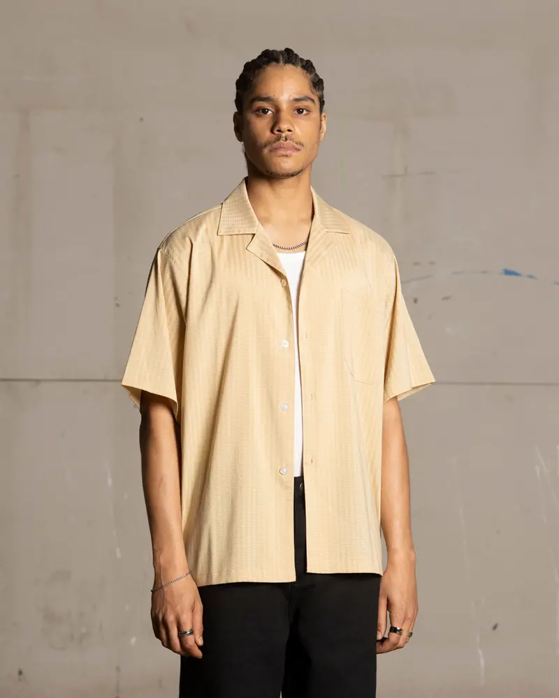 Saint Morta Villa Short Sleeve Shirt Tan 1