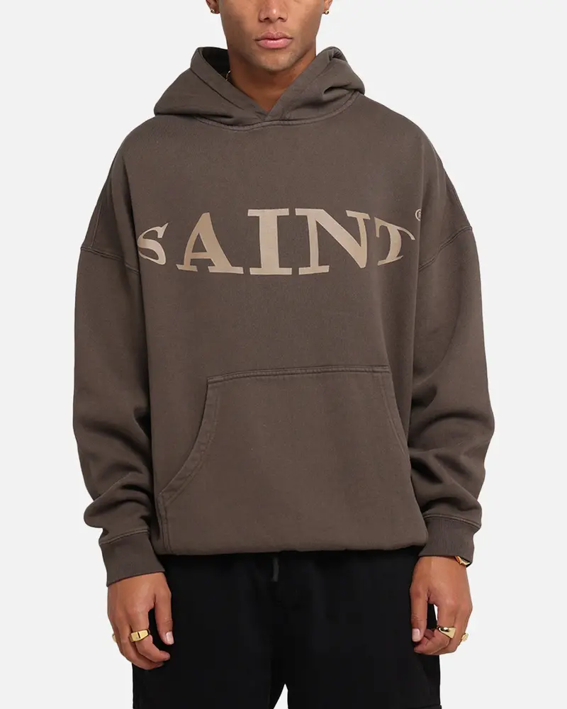 Saint Morta Vision Boxy Hoodie Brown 1