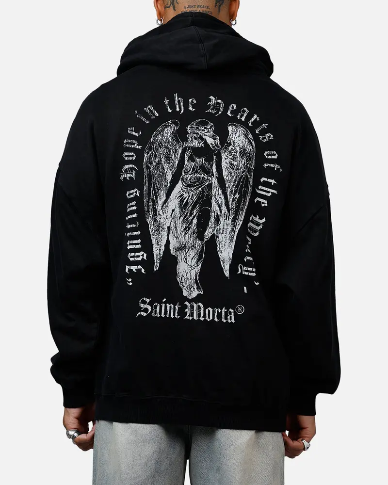 Saint Morta Weary Hearts Premium Hoodie Black 1