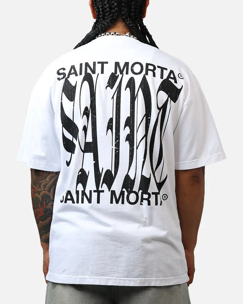Saint Morta Ye Old Drop Shoulder T-Shirt White 1