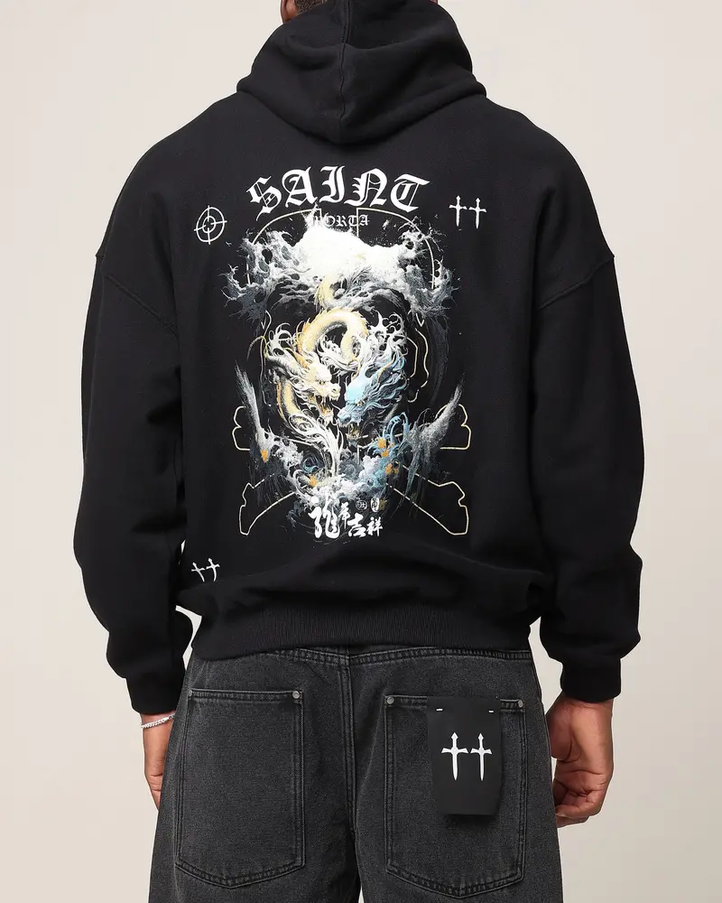 Saint Morta Year Of The Dragon Hoodie Black 1