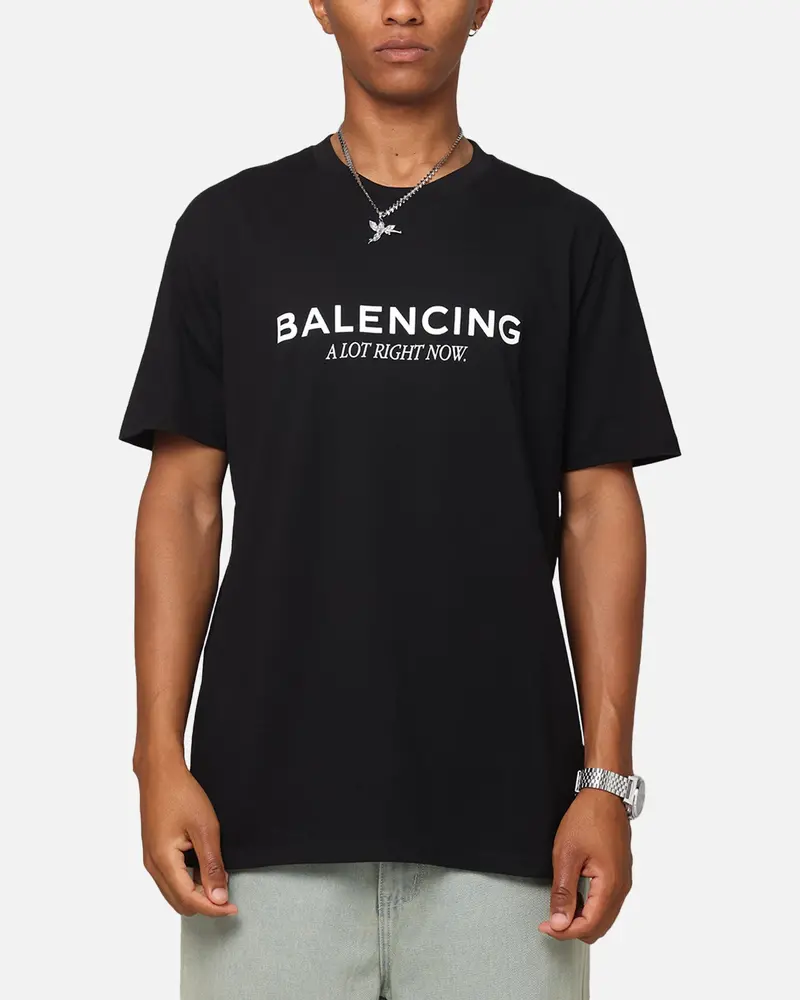 Secret Club Balencing T-Shirt Black/White 1