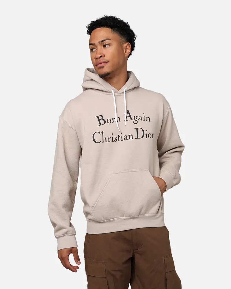 Secret Club Born Again Christian Dior Hoodie Sand 1