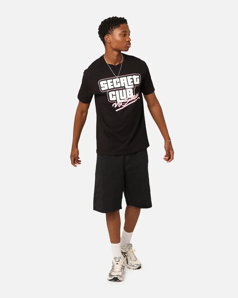 Secret Club No Snitches T-Shirt Black 1