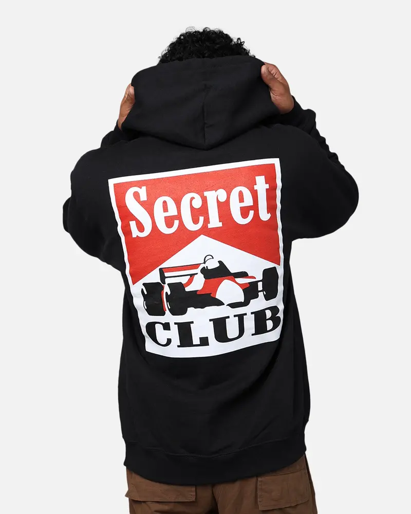 Secret Club Racing Hoodie Black 1