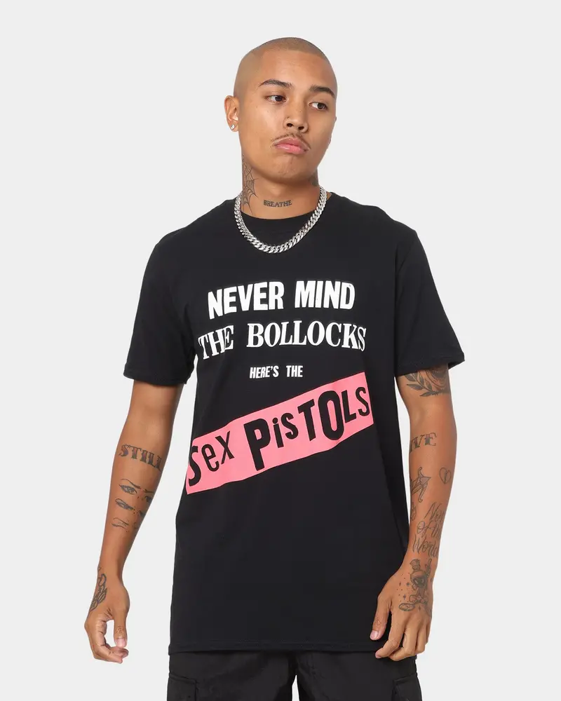 Sex Pistols Never Mind The Bollocks Original Album T-Shirt Black 1