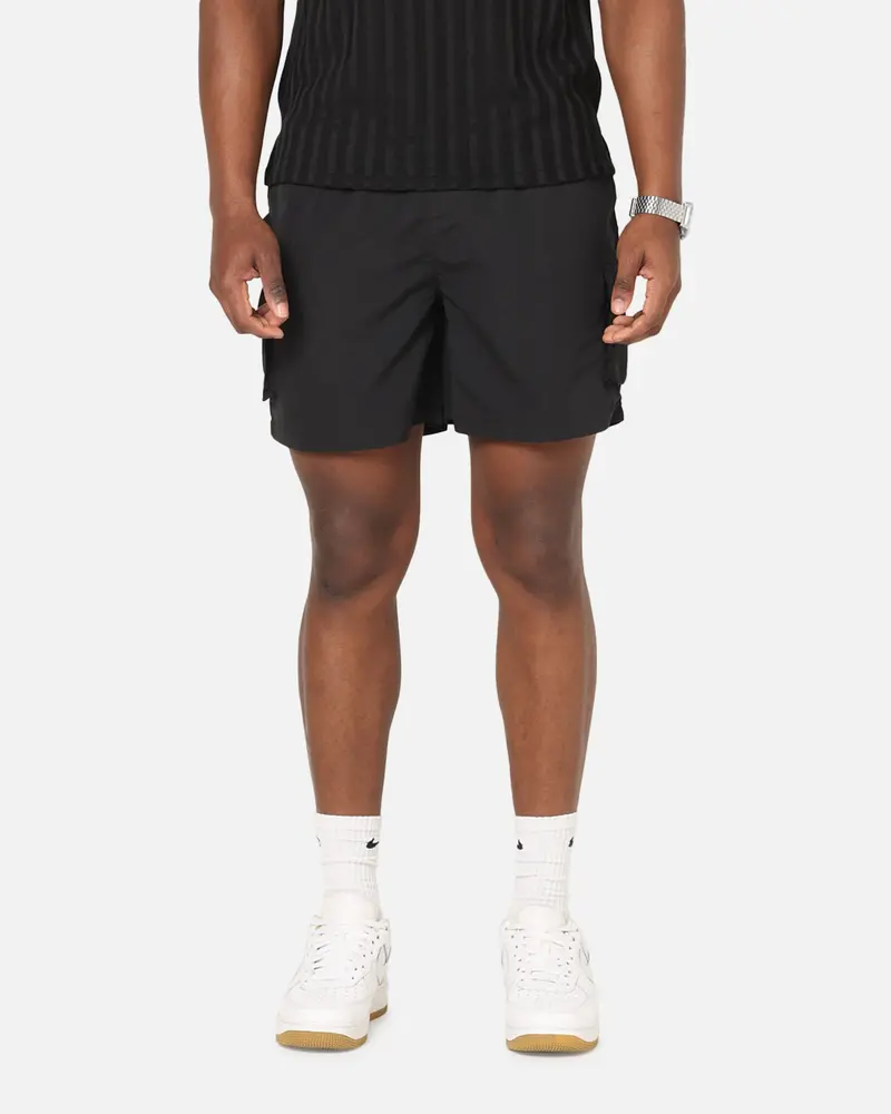 Sik Silk Cargo Swim Shorts Black 1